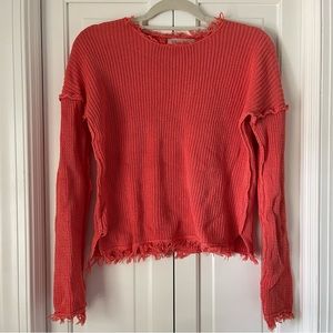 Philosophy coral knit sweater